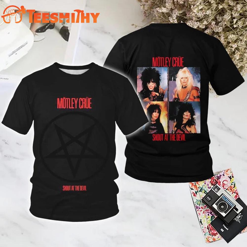 Motley Crue Shout at the Devil All Over Print T Shirt
