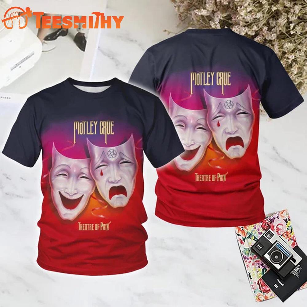 Motley Crue Theatre of Pain All Over Print T Shirt