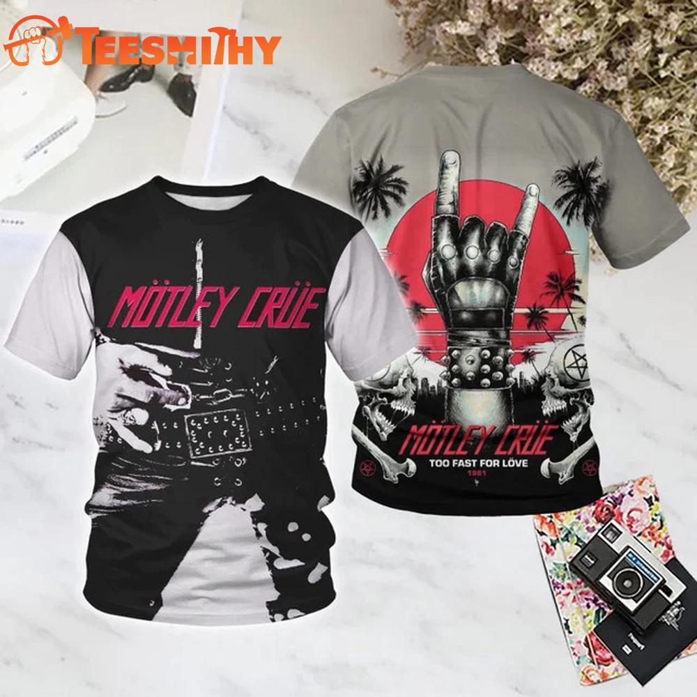 Motley Crue Too Fast for Love All Over Print T Shirt