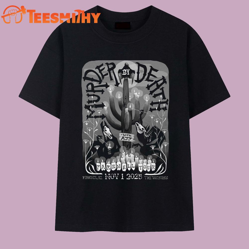 Murder By Death Fall Tour 2025 The Van Buren Phoenix T Shirt Murder By Death Fall Tour 2025 The Van Buren Phoenix T Shirt