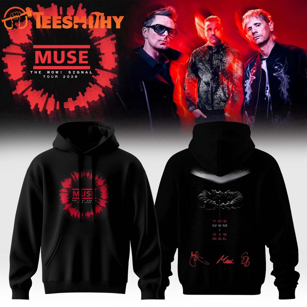 Muse The Wow Signal Tour 2026 Limited Edition Signature Limited Edition Hoodie