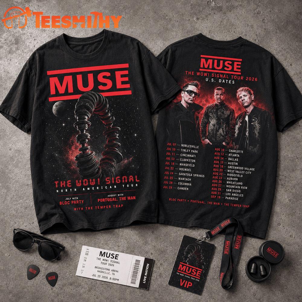 Muse The Wow Signal Tour 2026 US Date T Shirt