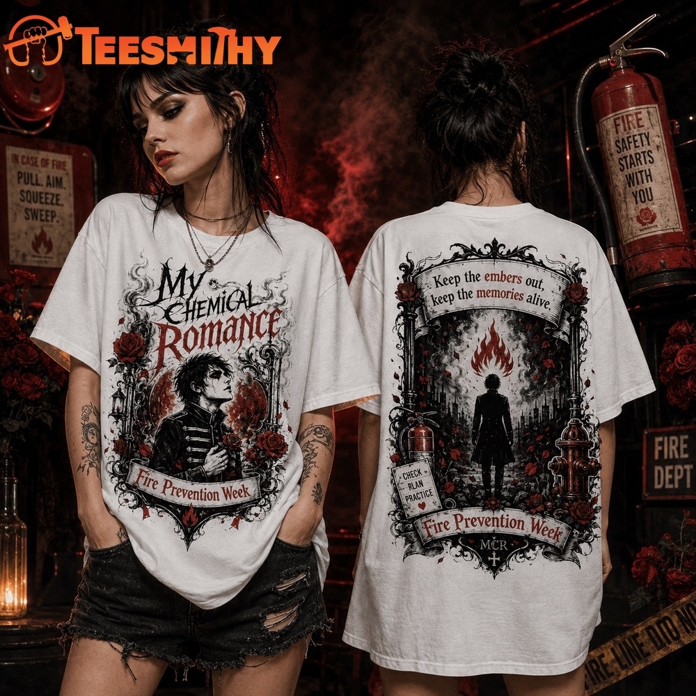 My Chemical Romance Fire Prevention Week Gothic 3D Shirt