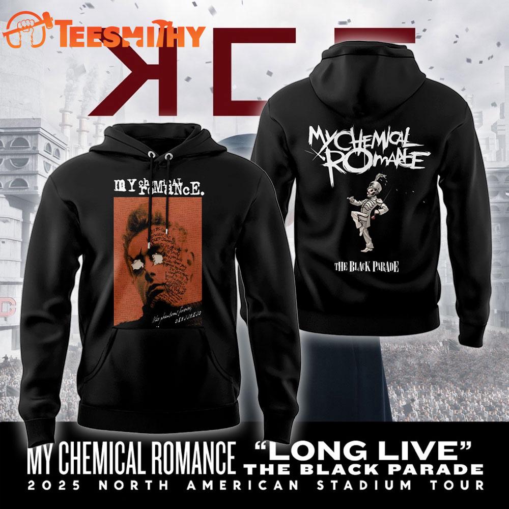 My Chemical Romance Long Live The Black Parade Tour 2025 Graphic Hoodie