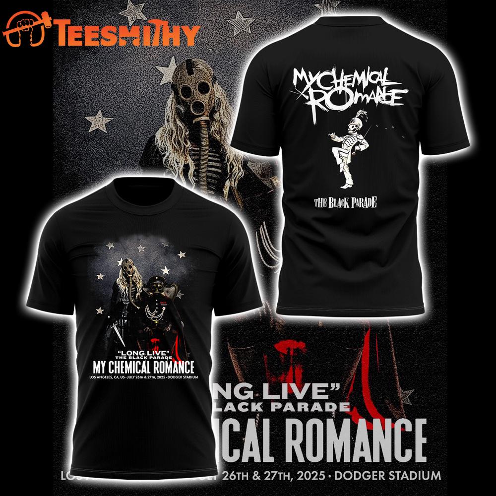 My Chemical Romance Long Live The Black Parade Tour 2025 Graphic T Shirt