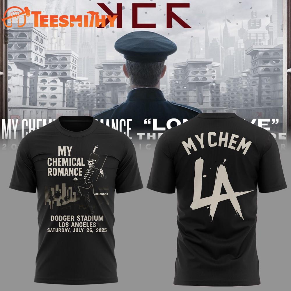 My Chemical Romance Long Live The Black Parade Tour 2025 x Los Angeles Dodgers Unisex 3D Shirt