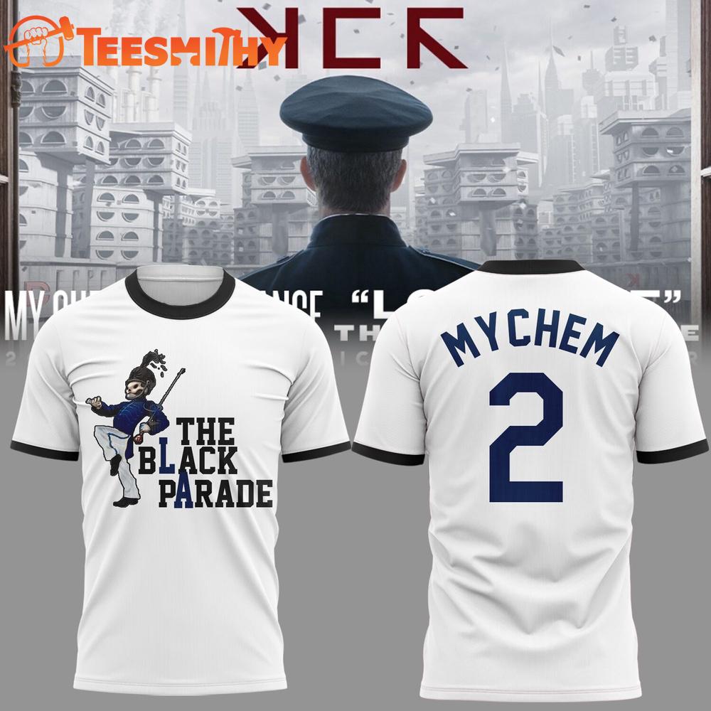 My Chemical Romance Long Live The Black Parade Tour 2025 x Los Angeles Dodgers White Shirt