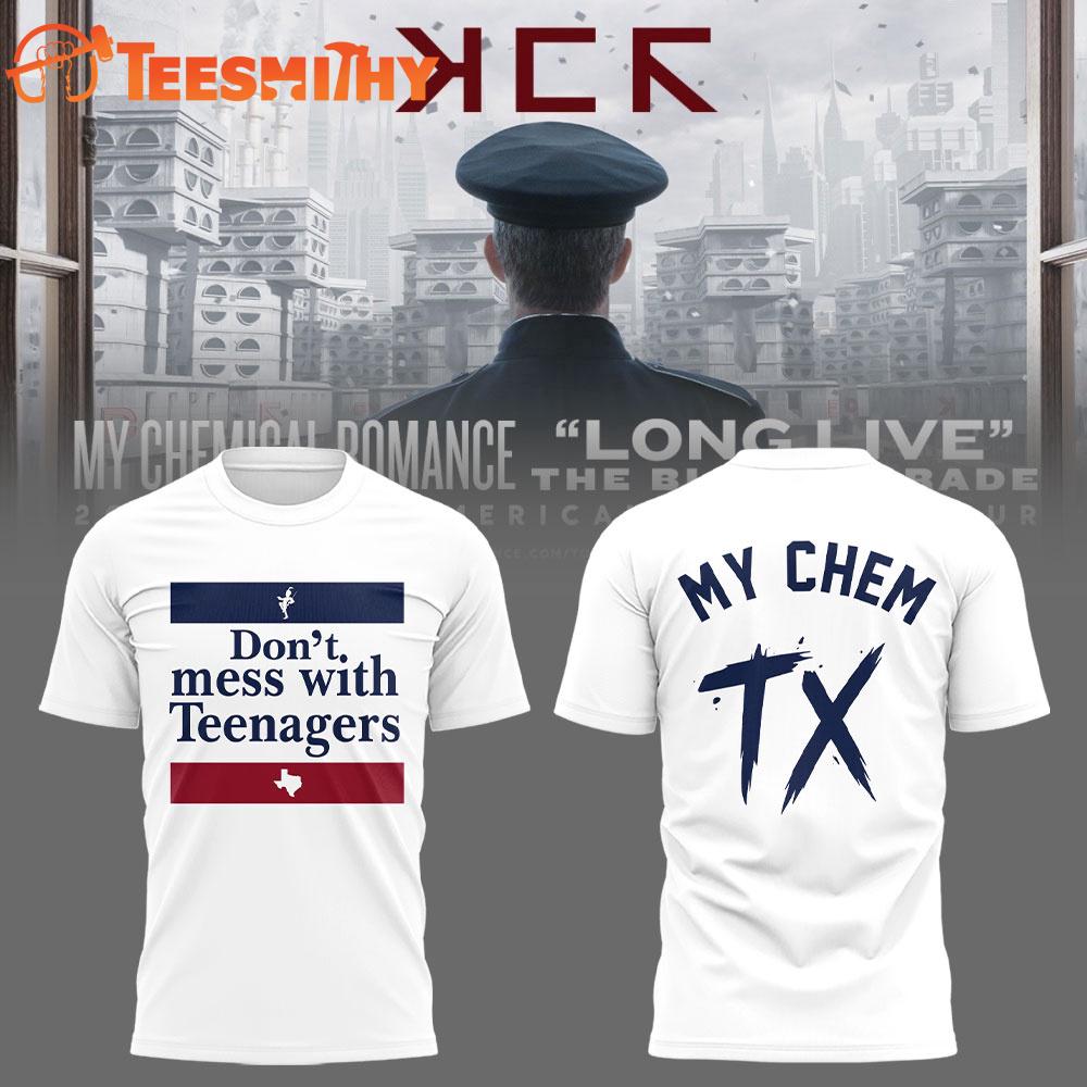 My Chemical Romance The Black Parade Tour 2025 Texas White Shirt