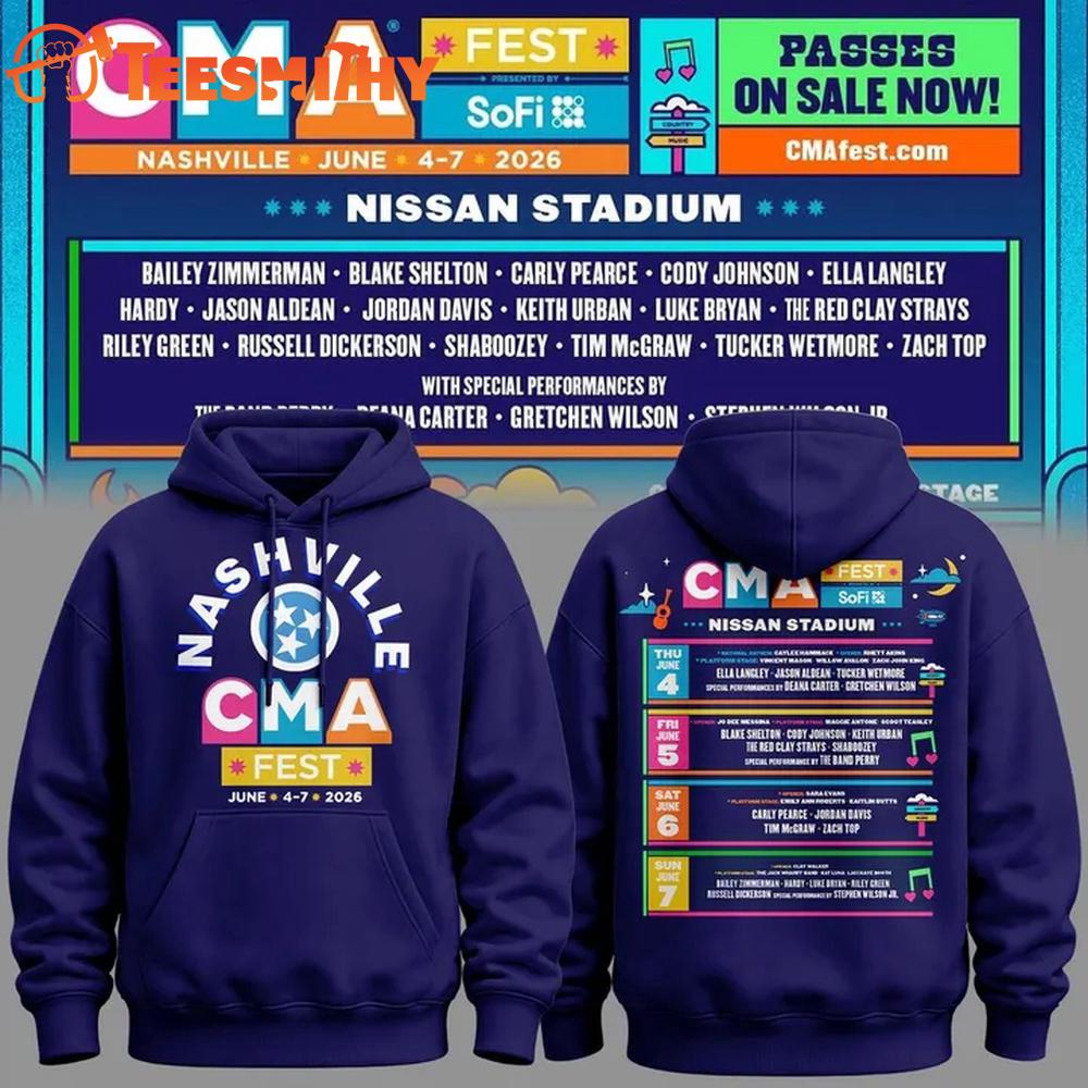 Nashville CMA Country Music Association Festival 2026 Hoodie