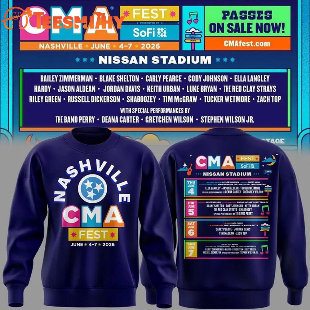 Nashville CMA Country Music Association Festival 2026 Sweatshirt