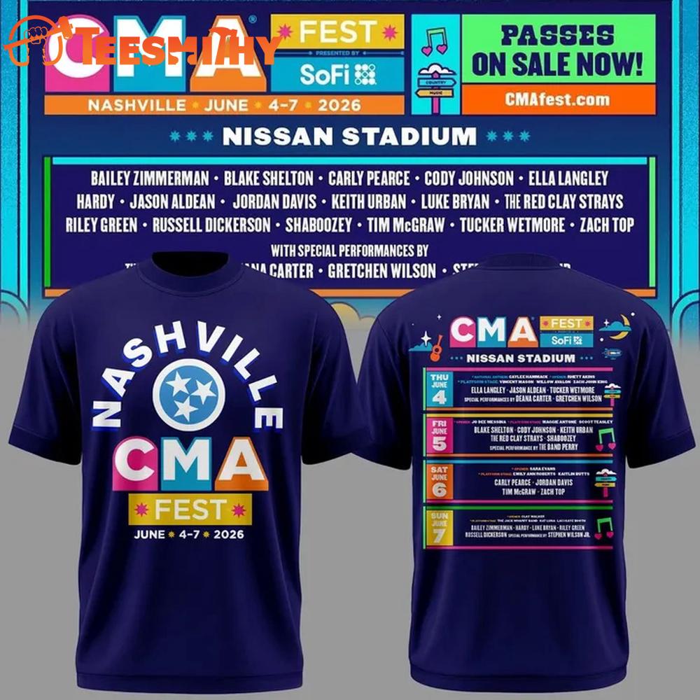 Nashville CMA Country Music Association Festival 2026 T Shirt