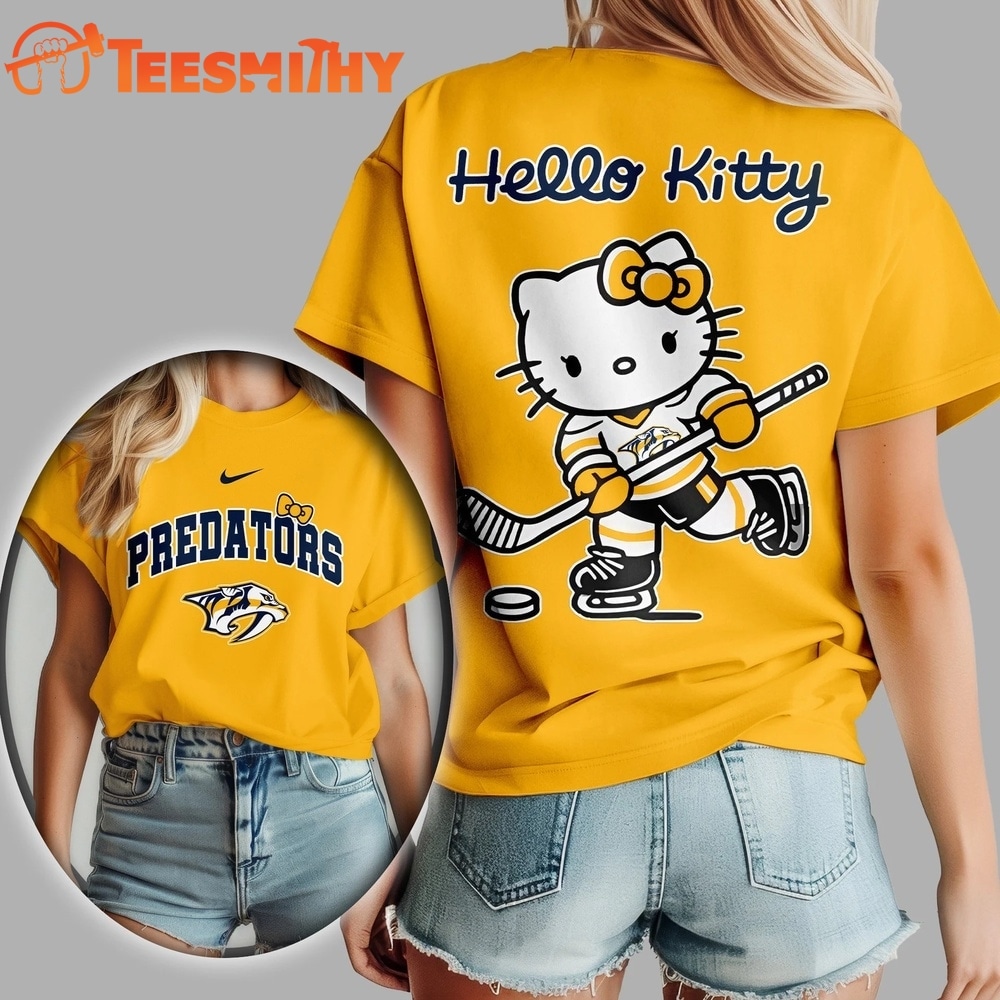 Nashville Predators NHL x Hello Kitty Unisex 3D Shirt