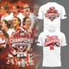 Nebraska Cornhuskers Volleyball 2025 Champions Limited Edition White T Shirt