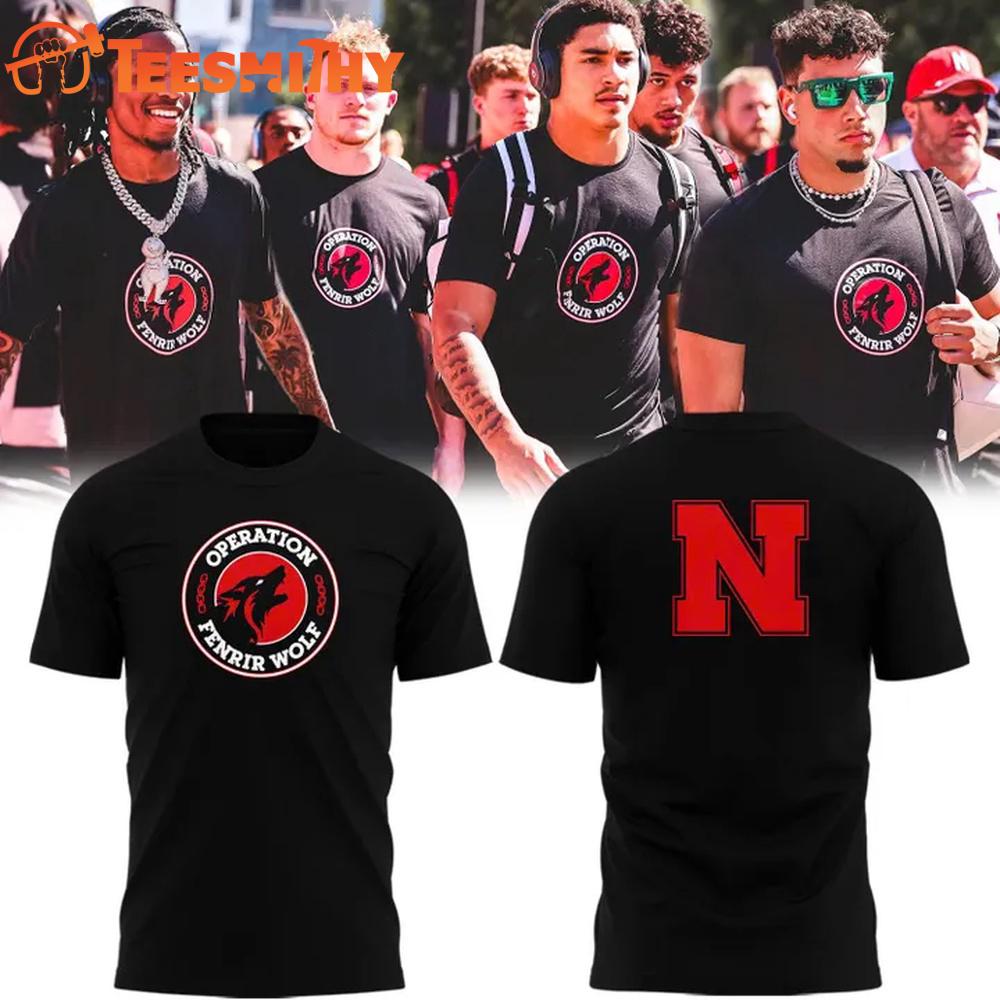 Nebraska Huskers Operation Fenrir Wolf 2025 T Shirt