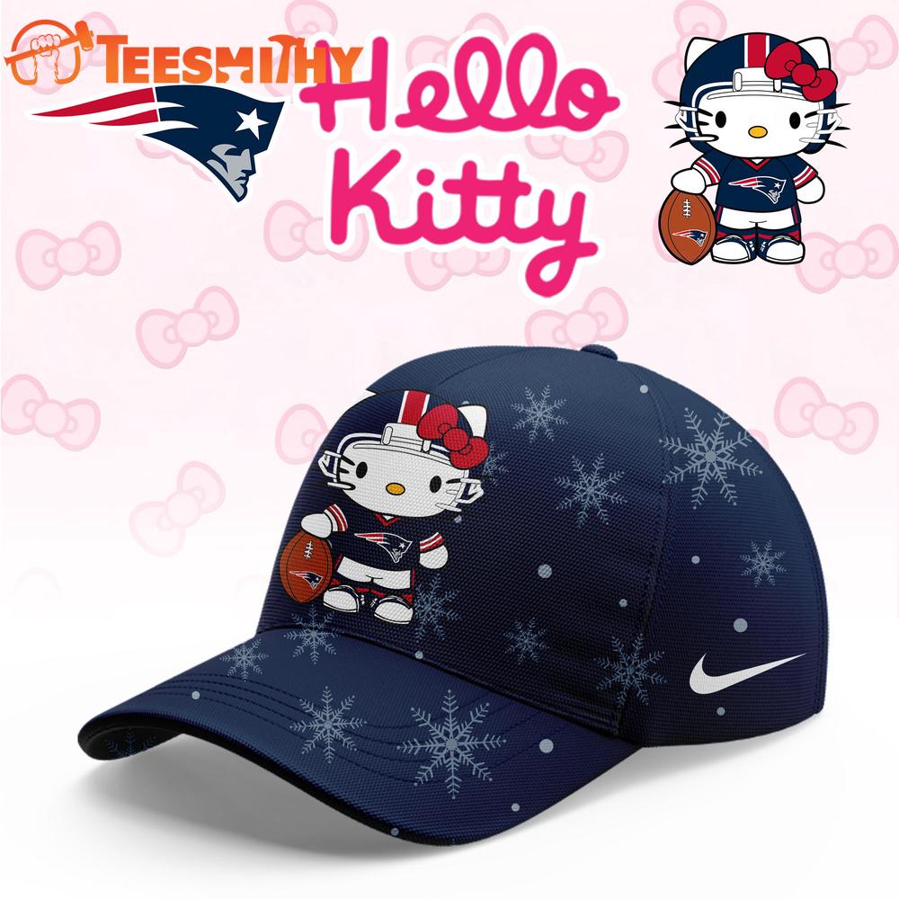 New England Patriots 2025 Football Christmas Hello Kitty Limited Cap
