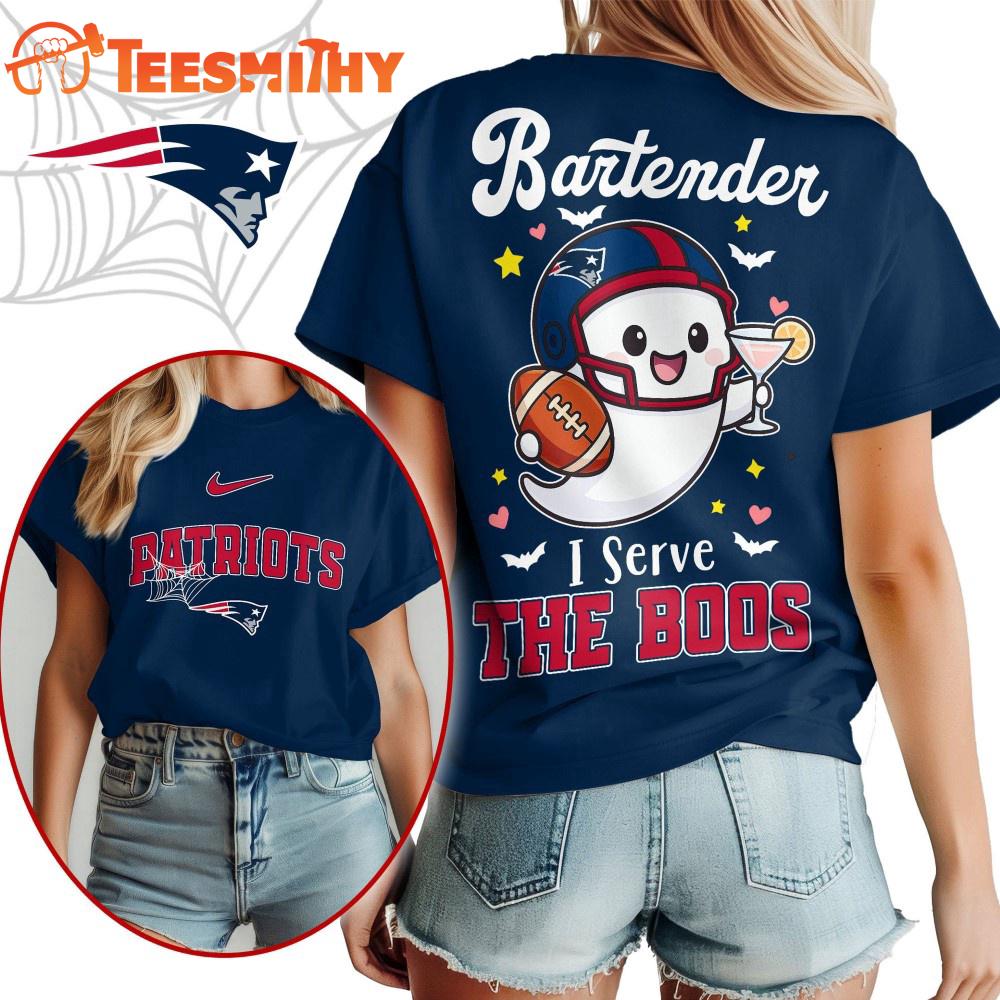New England Patriots 2025 NFL Bartender Halloween Fan All Over Print Shirt New England Patriots 2025 NFL Bartender Halloween Fan All Over Print Shirt