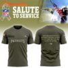 New England Patriots 2025 NFL Salute to Service New Design T Shirt