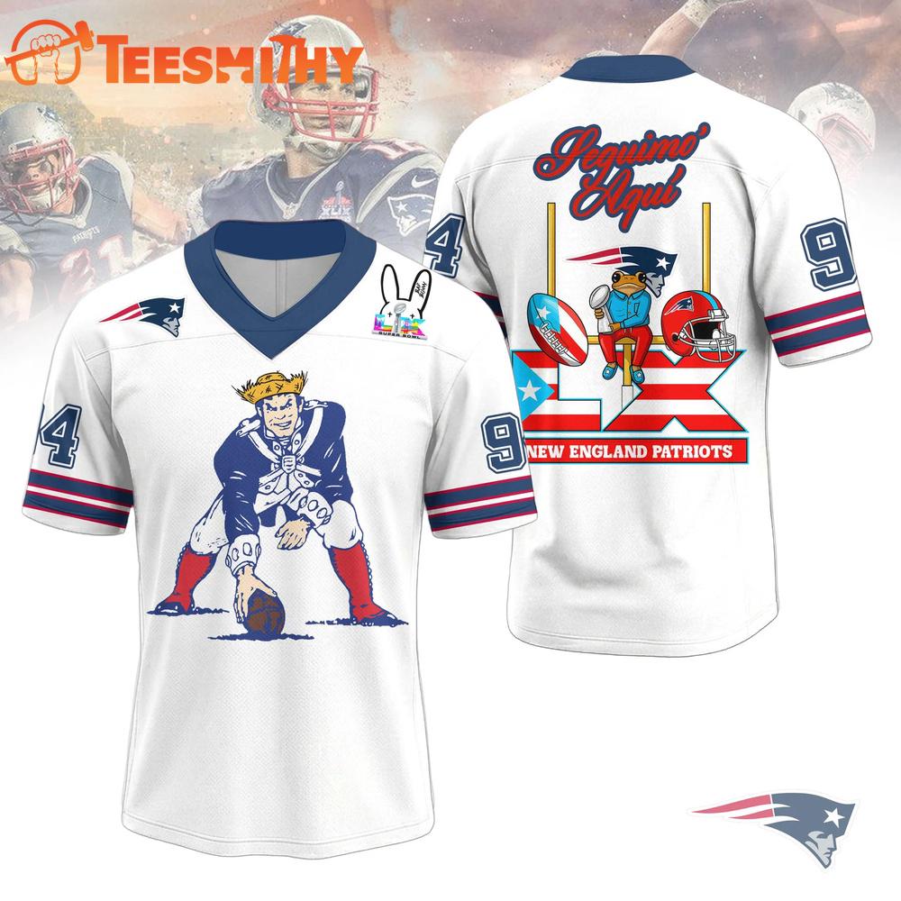 New England Patriots 2026 Benito Bowl LX Football Jersey
