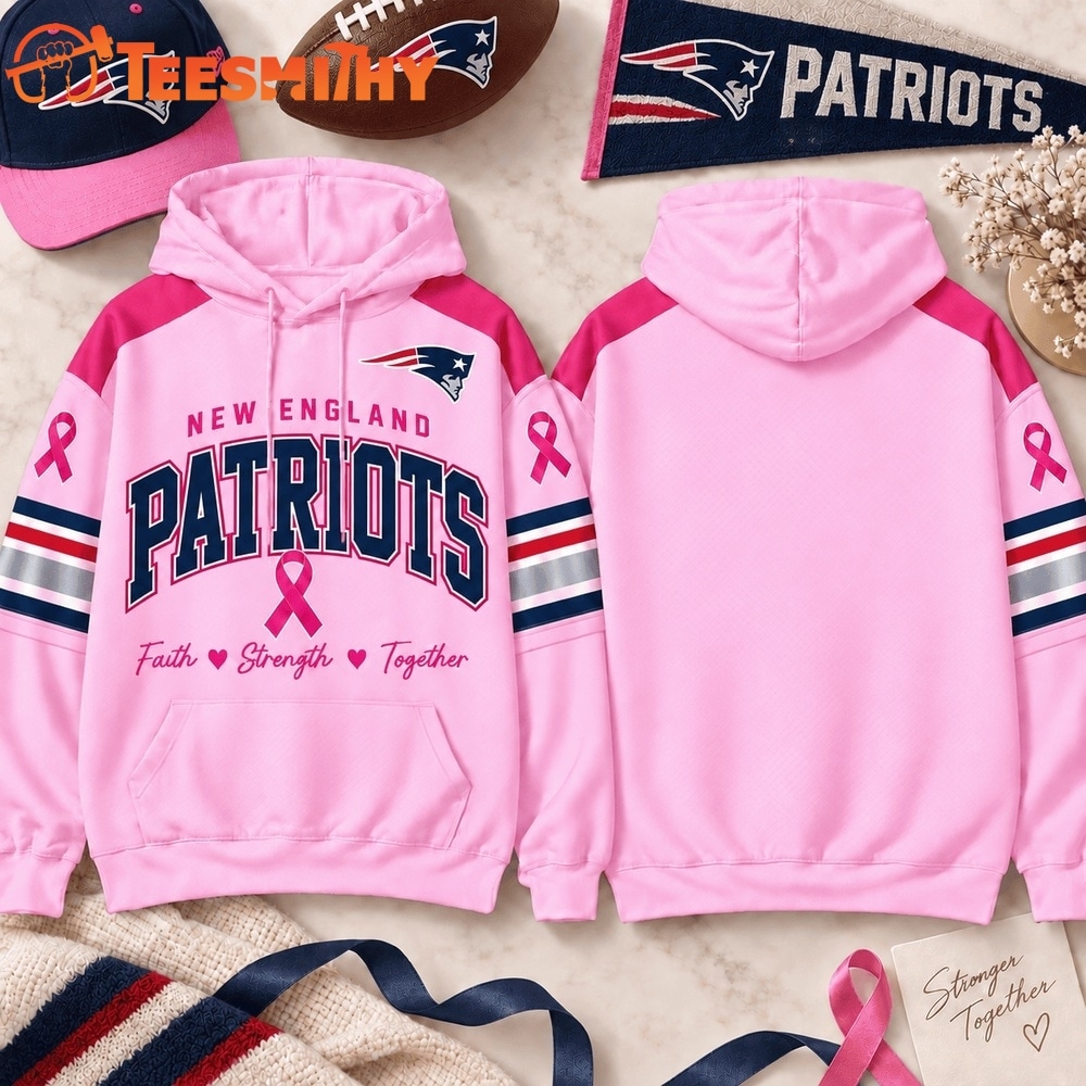 New England Patriots 2026 NFL Breast Cancer Awareness Game Day Hoodie Shirt