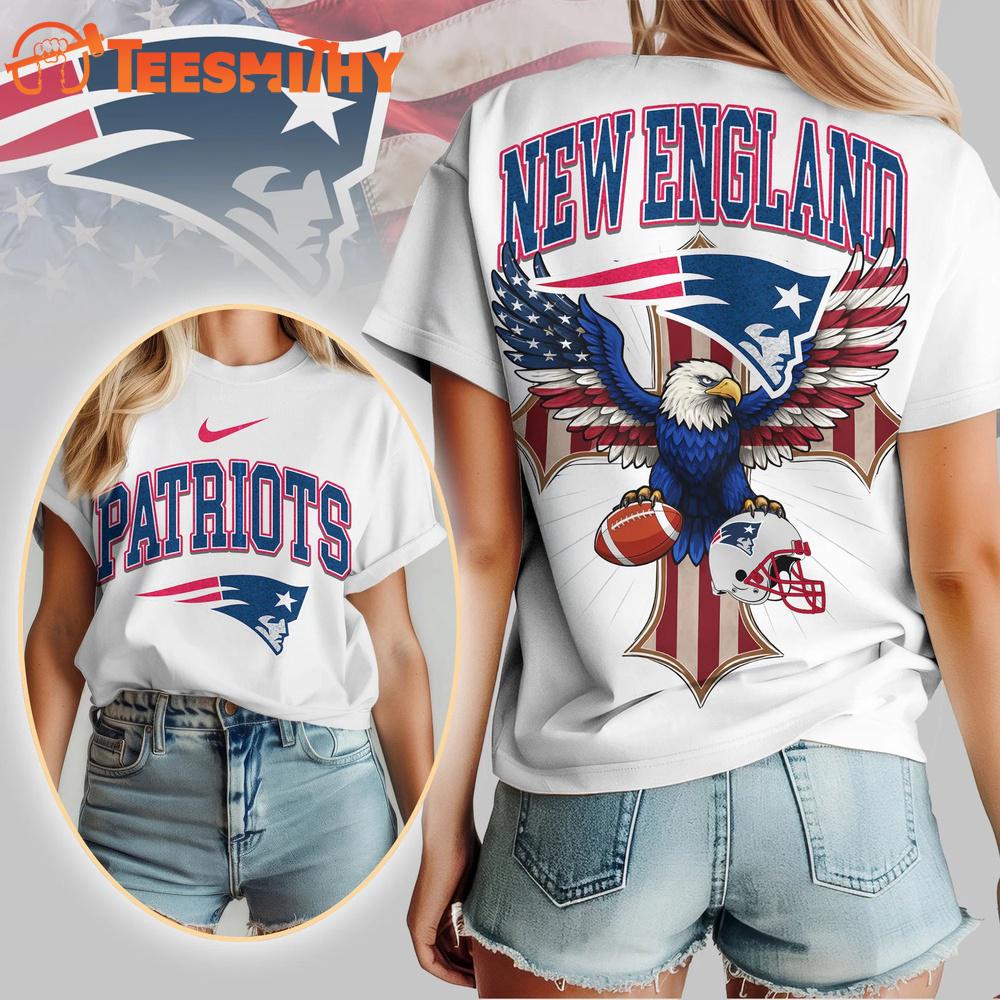 New England Patriots 2026 NFL Freedom Eagle All Over Print Shirt