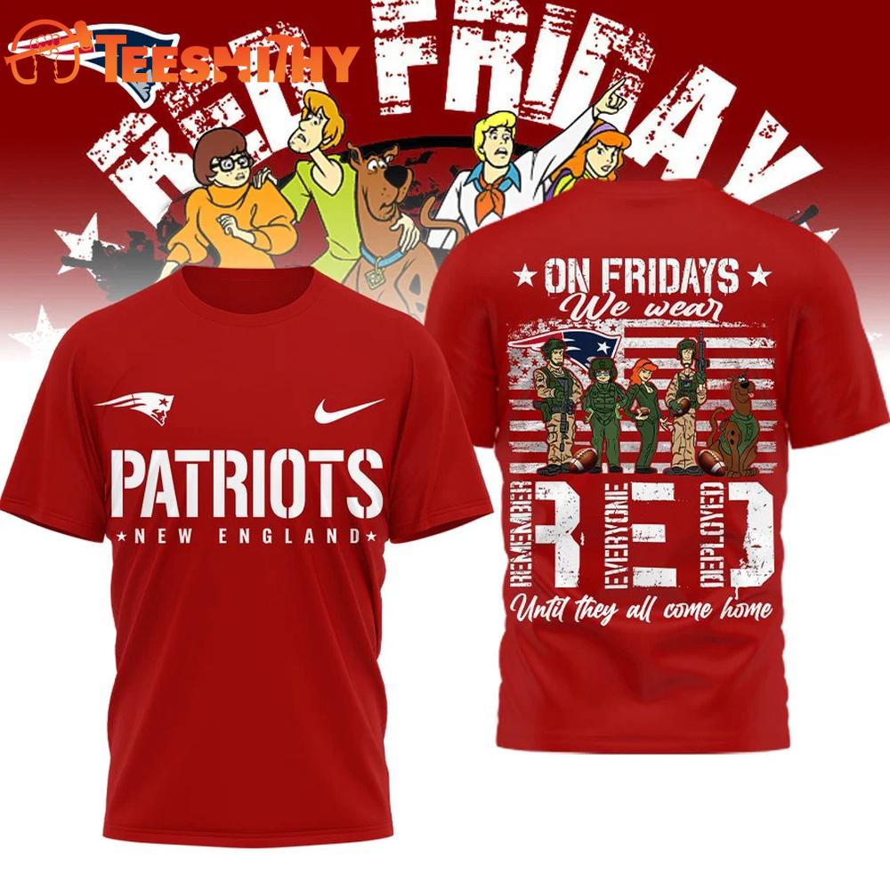 New England Patriots 2026 NFL Scooby-Doo Red Friday Special New T Shirt