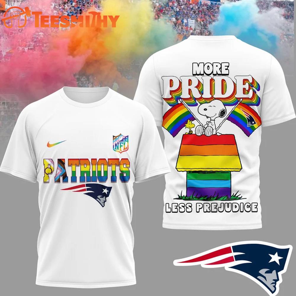 New England Patriots 2026 NFL Snoopy Pride Month 3D T-Shirt