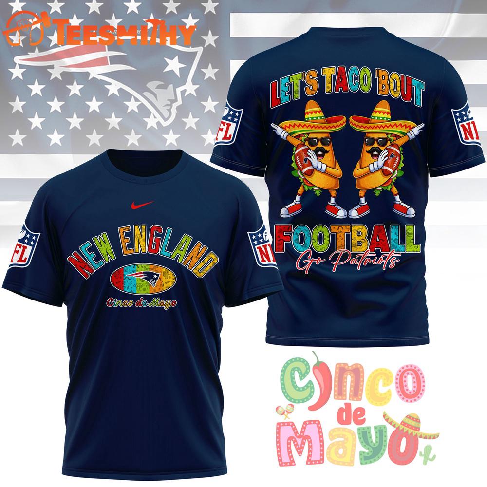 New England Patriots 2026 NFL Taco Cinco de Mayo New Design 3D Shirt