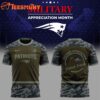 New England Patriots Military Appreciation Month 2025 3D Shirt