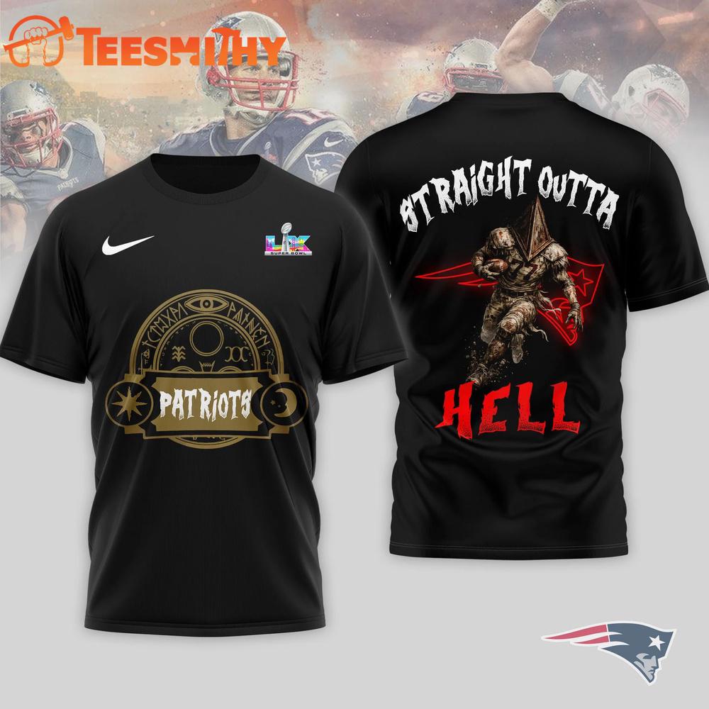 New England Patriots NFL 2026 Super Bowl x Silent Hill 3D Shirt