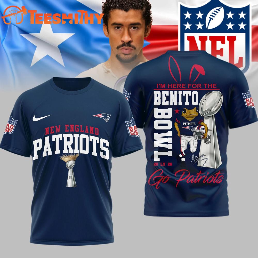 New England Patriots NFL Benito Bowl LX 2026 Unisex 3D Shirt