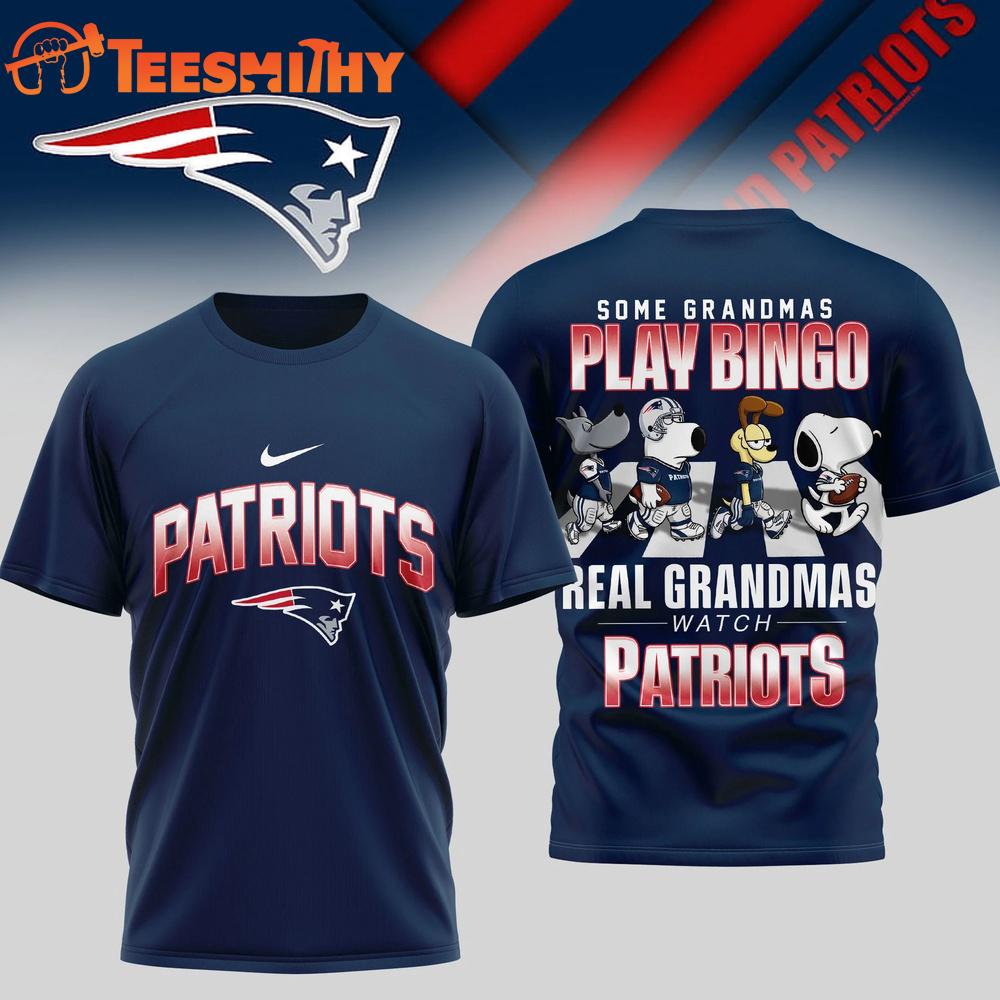 New England Patriots NFL Cartoon Prime Time New Design 3D Shirt