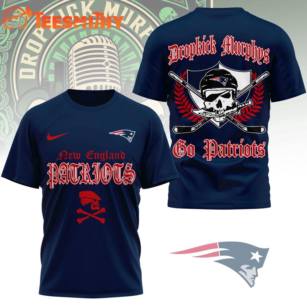 New England Patriots NFL Dropkick Murphys Fan 3D T Shirt
