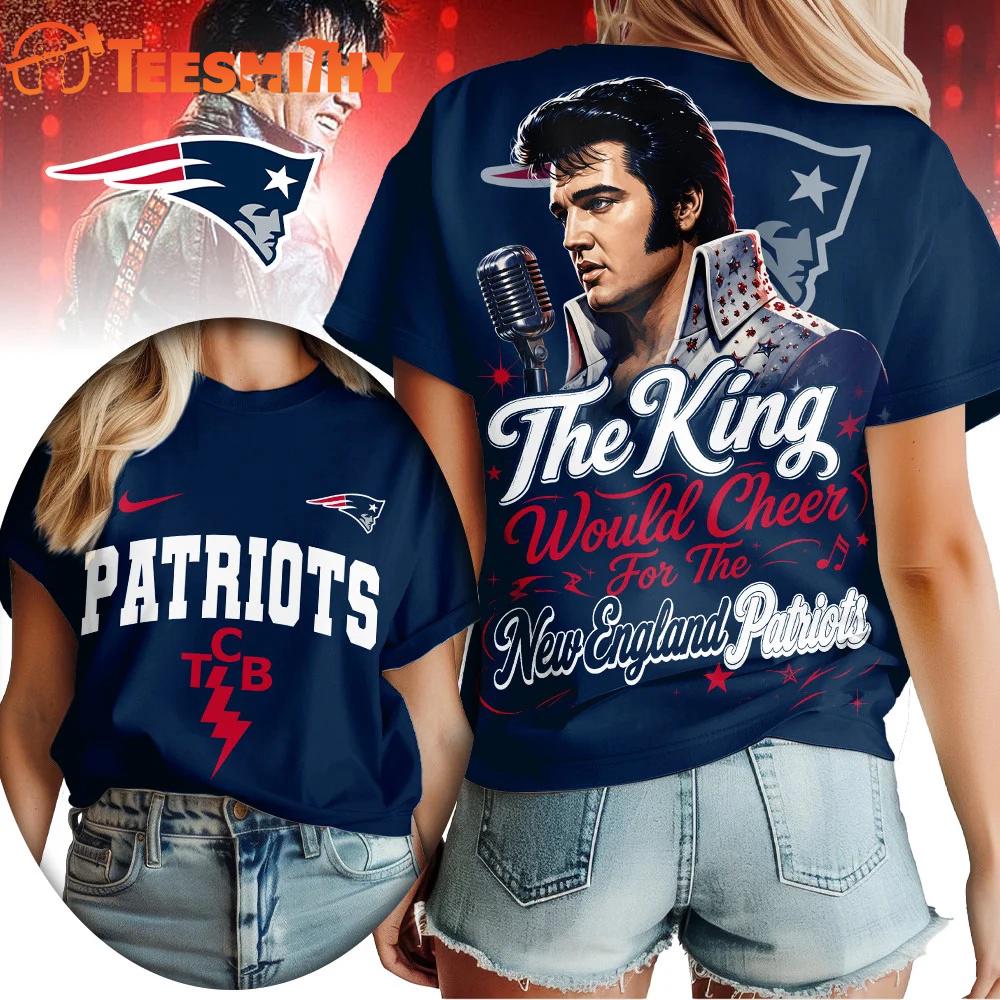 New England Patriots NFL Elvis Presley The King All Over Print Shirt
