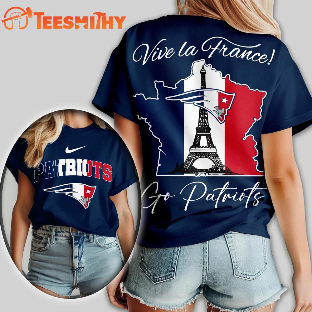 New England Patriots NFL France All Over Print T Shirt