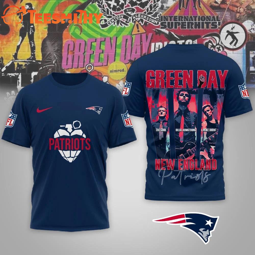 New England Patriots NFL Green Day x Super Bowl LX Special Edition 3D Shirt