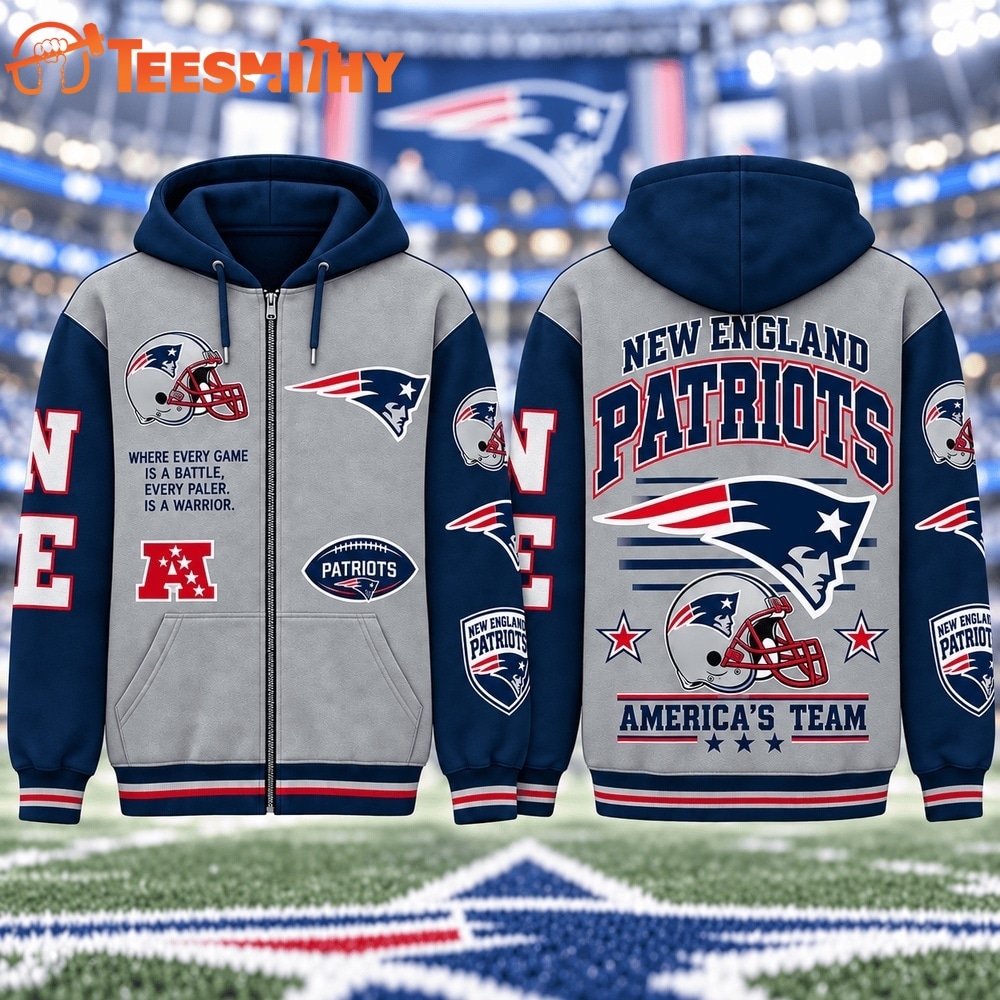 New England Patriots NFL Gridiron Heritage Zip Hoodie