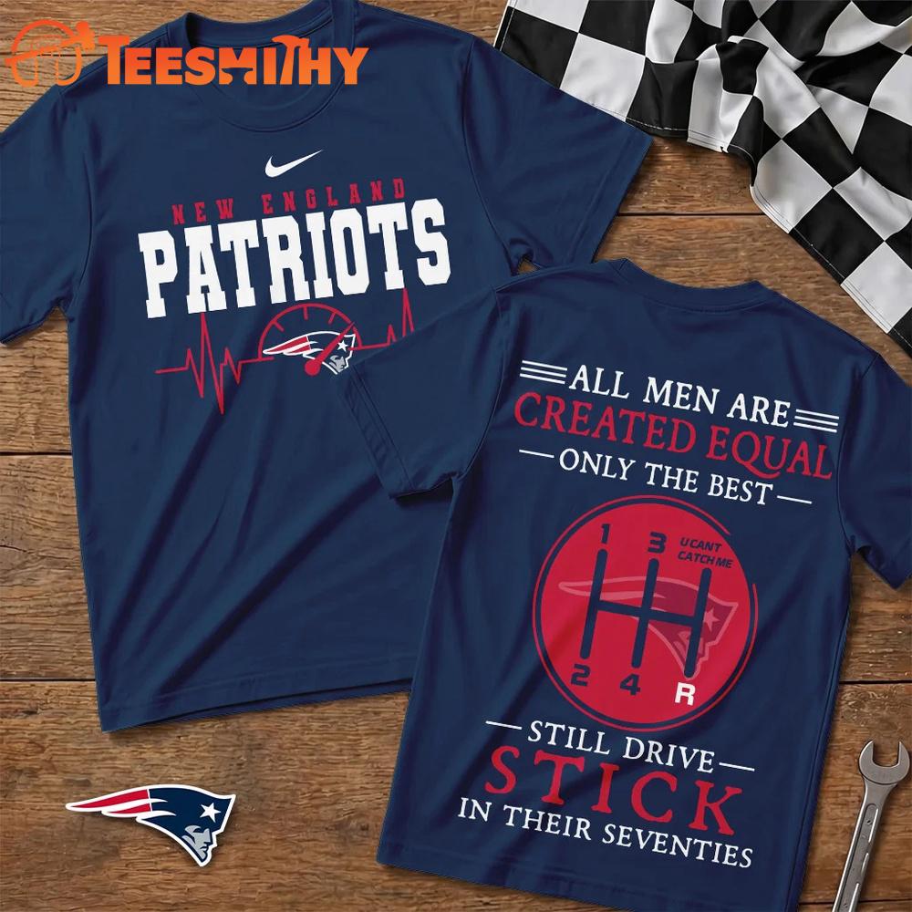 New England Patriots NFL Highspeed Heartbeat All Over Printed T Shirt