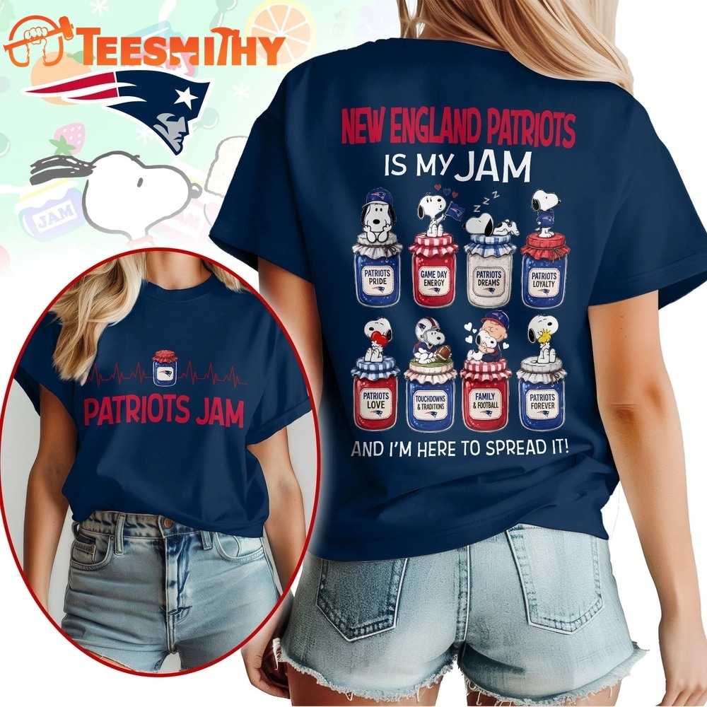 New England Patriots NFL Jam Snoopy Peanuts Football Fan 3D Shirt
