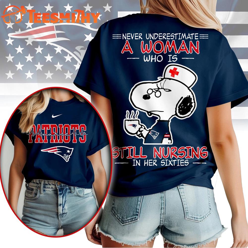New England Patriots NFL Snoopy Never Underestimate A Nurse Unisex T Shirt