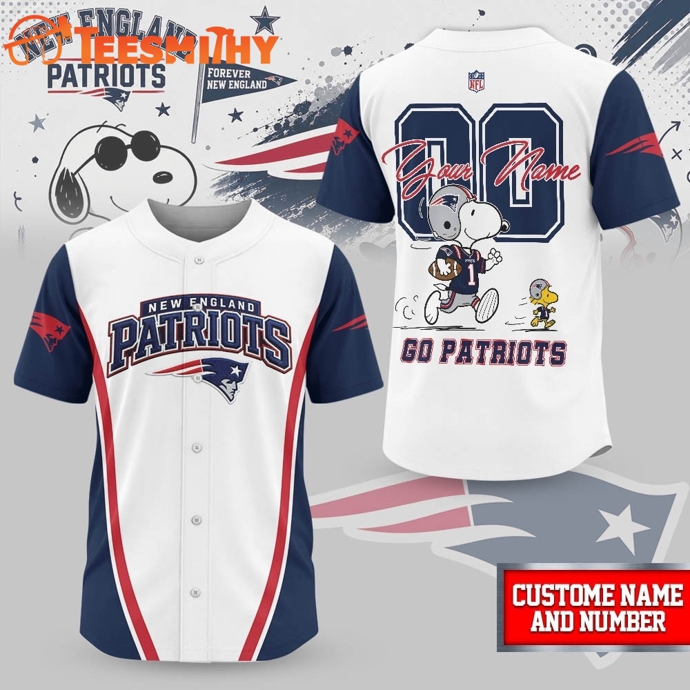New England Patriots NFL Snoopy Ultimate Game Day Personalized Jersey Shirt