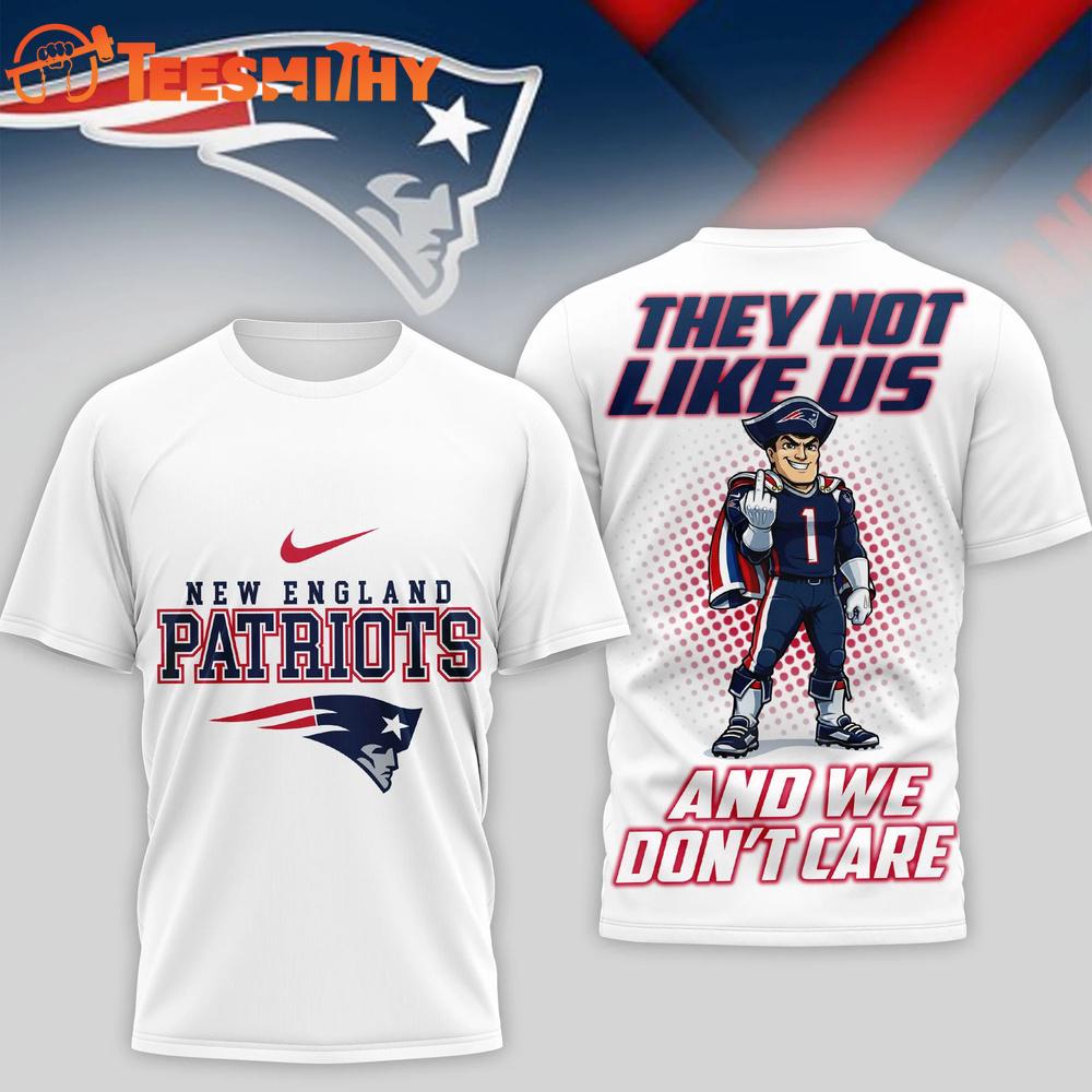 New England Patriots They Not Like US NFL 2026 Super Bowl White T Shirt