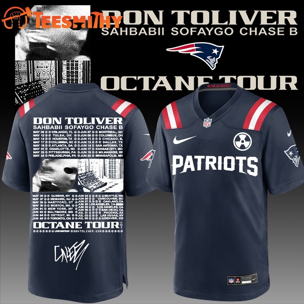New England Patriots x Don Toliver Octane Tour Football Jersey