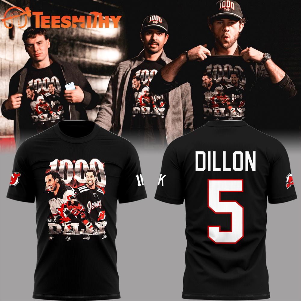 New Jersey Devils BRENDEN DILLON 1000 CAREER NHL GAMES Limited 3D Shirt