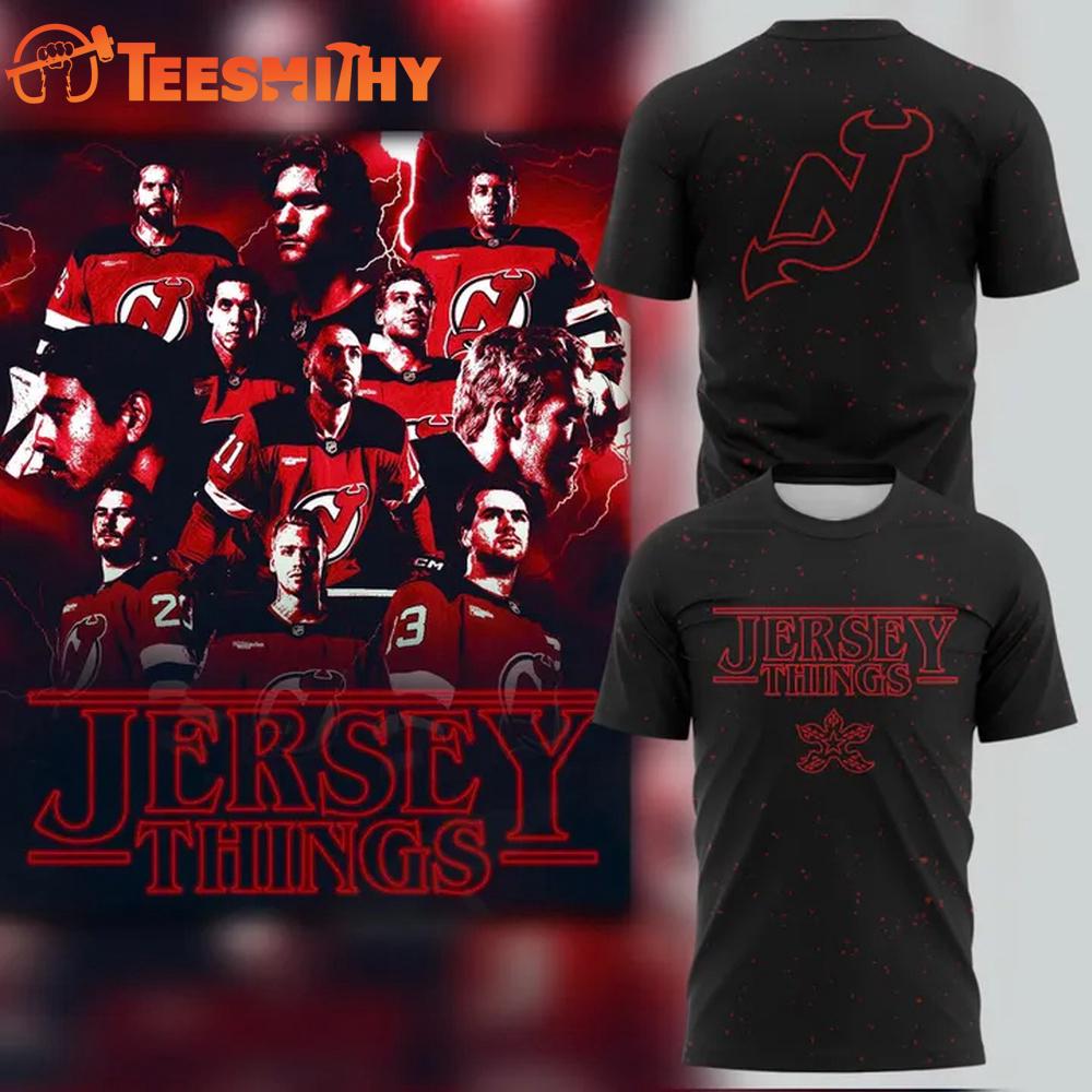 New Jersey Devils x Stranger Things Special Edition T Shirt