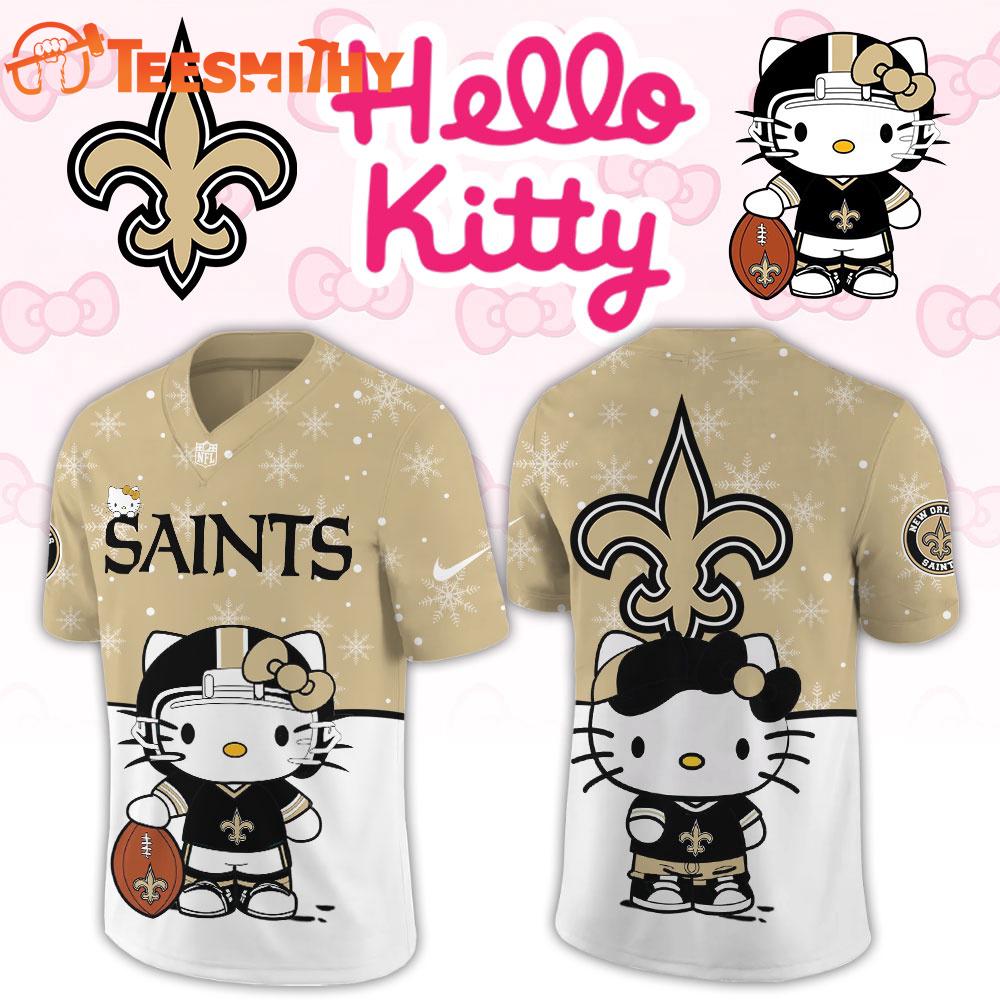 New Orleans Saints 2026 NFL Hello Kitty Limited New Football Jersey