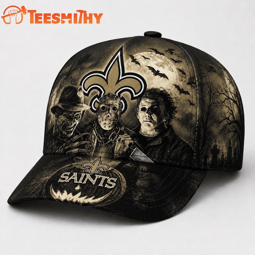 New Orleans Saints NFL Horror Night Halloween 2026 Design Classic Cap