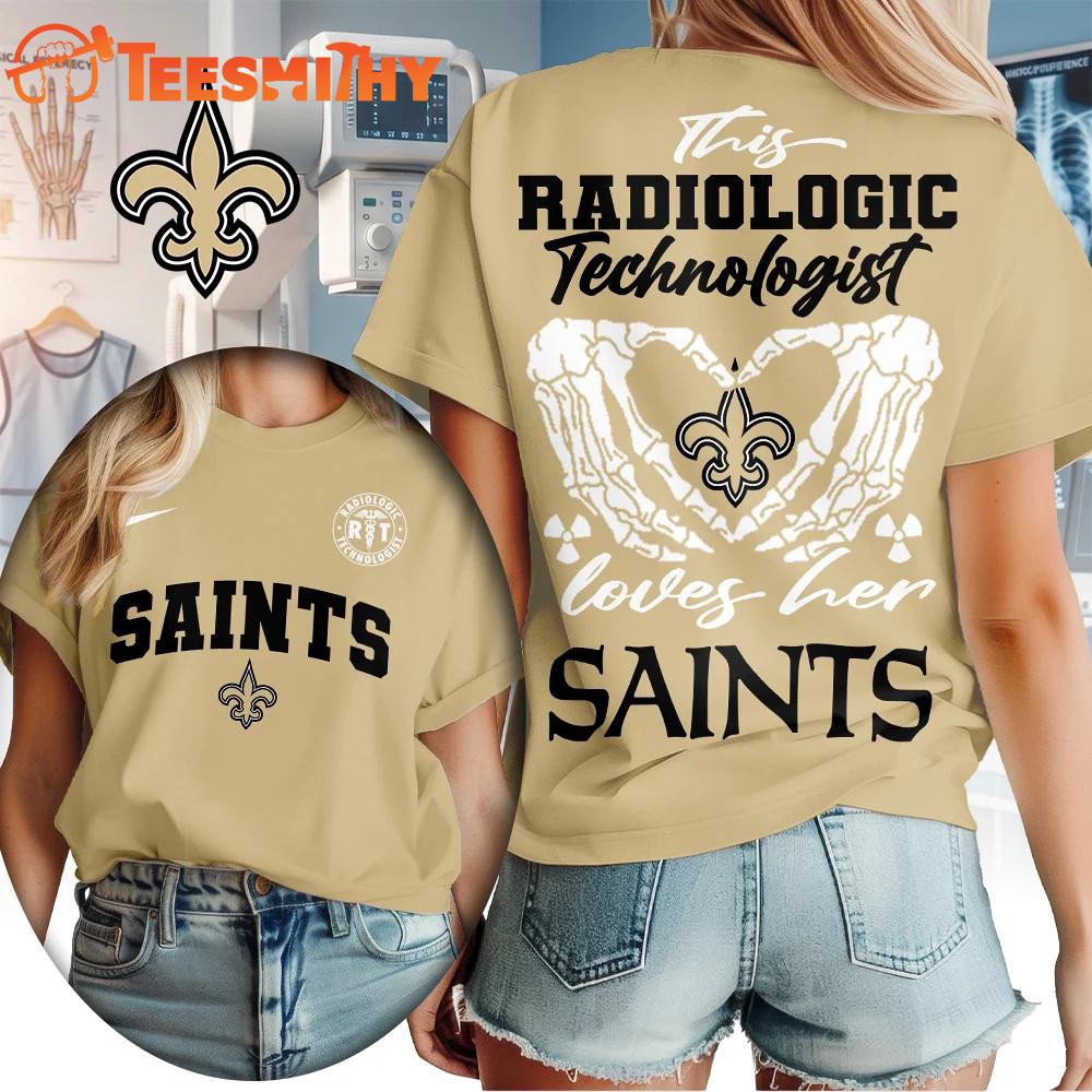 New Orleans Saints NFL Radiology Technologist All Over Print T Shirt