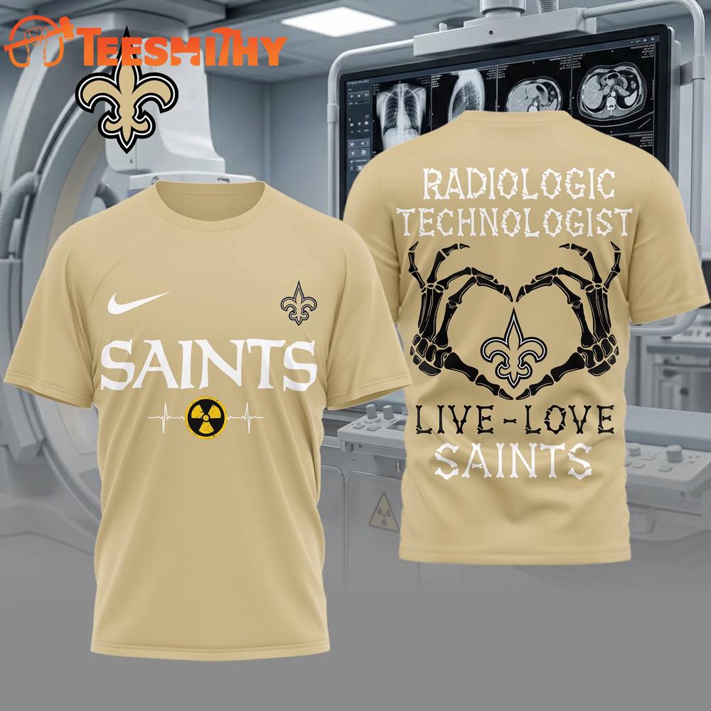 New Orleans Saints NFL Radiology Technologist Game Day 3D Shirt