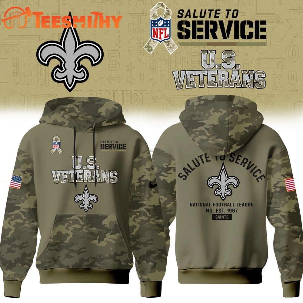 New Orleans Saints NFL US Veterans Salute To Service 2026 Hoodie Shirt