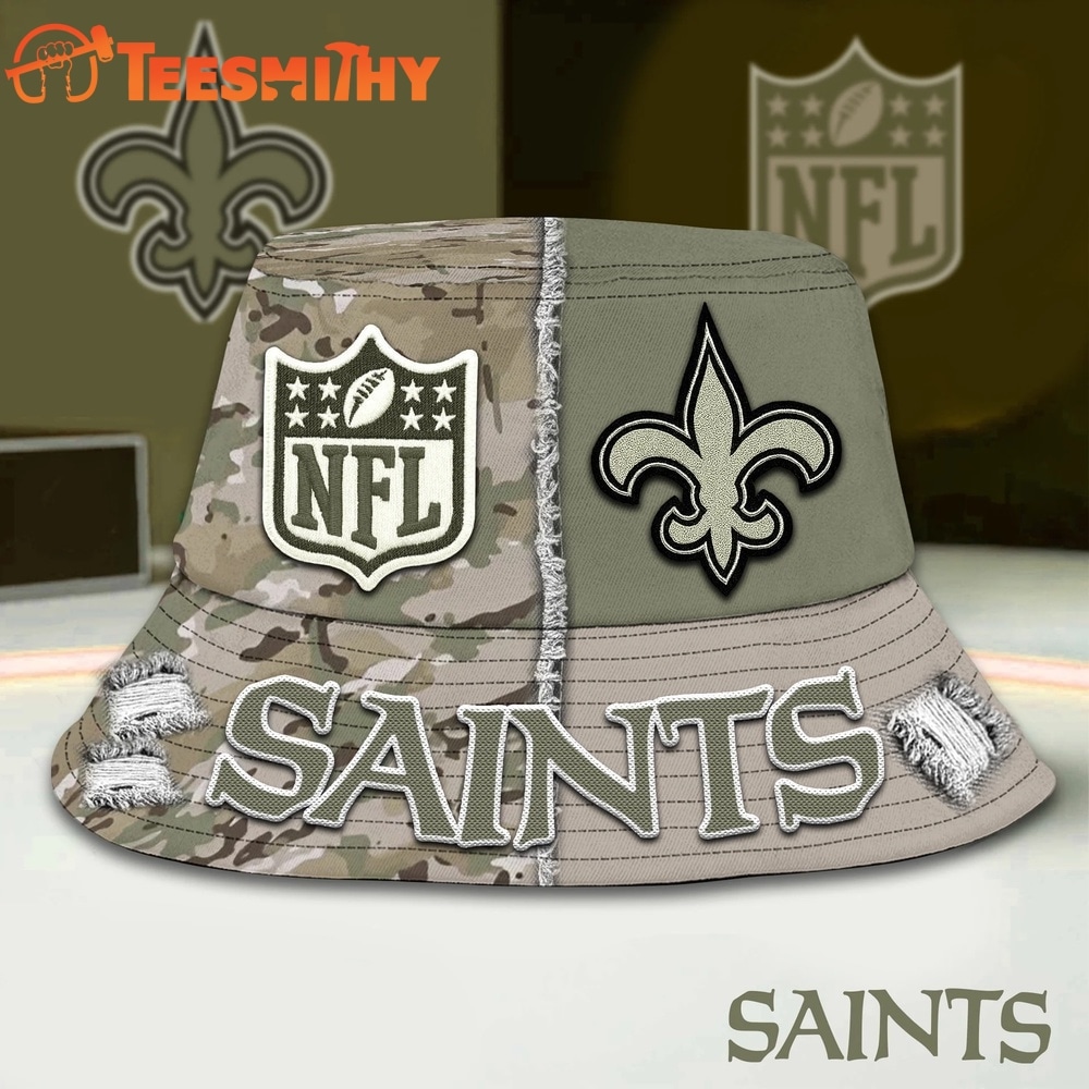 New Orleans Saints NFL Veterans US Army Bucket Hat